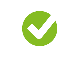 Icon mit Haken als Symbol fr die regelmigen Inspektionen